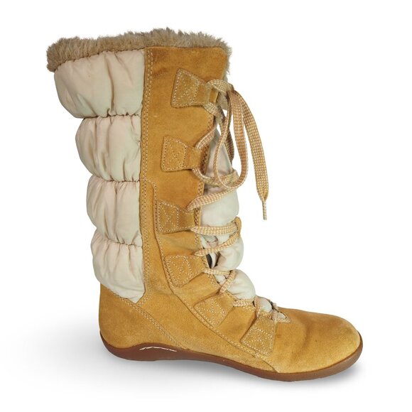 Timberland Parkin Puffer Mid Calf Boots Women's 9.5 Wheat 19638 - Picture 7 of 11